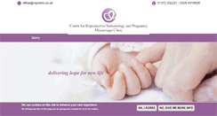 Desktop Screenshot of miscarriageclinic.co.uk