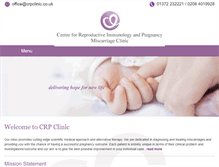 Tablet Screenshot of miscarriageclinic.co.uk